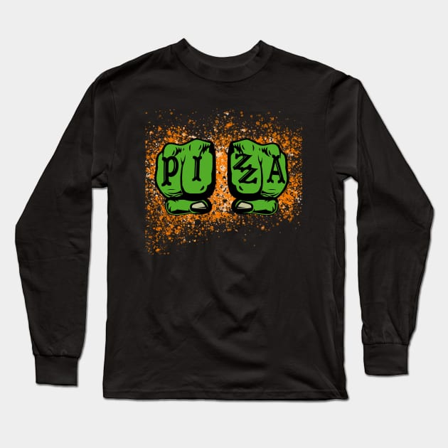 PIZZAPUNCH Long Sleeve T-Shirt by zachattack